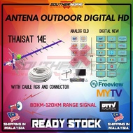 [ MYTV ORIGINAL SET ] DECODER MYTV FULLSET + THAISAT 14E ARIEL ANTENA UHF TV MALAYSIA MYFREEVIEW HDT