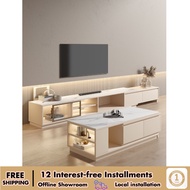 Halfday - Modern Rock Plate Tea Combination |Tv Cabinet Table | Tv Console Wall Mount