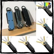 DUOJUAN Keys Fob with Clip, Modern Metal Key Organizer,  Holds 2-6 Keys Multi-function with Screwdri