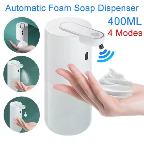 USB Charging Automatic Foam Soap Dispenser Waterproof 400ml Auto Touchless Hand Sanitizer Dispenser 