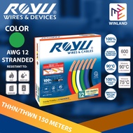 Royu by Winland  THHN/THWN Stranded Wire 3.5mm² AWG12 Stranded 150 meters Pure Copper