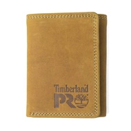 Timberland PRO Men's RFID Leather Trifold Wallet with ID Window Wheat with box