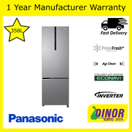 Panasonic 358L 2-Door Inverter Fridge/ Refrigerator NR-BC360XSMY