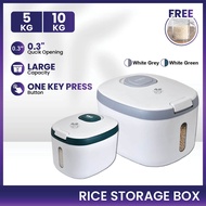 Rice Storage Box 5KG / 10KG Rice Dispenser Container Rice Container Kitchen Storage Bekas Beras Tempat Simpan Beras