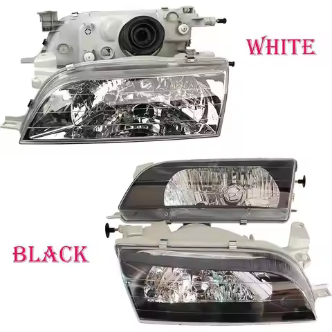 2Pcs Car Headlight Crystal For Toyota Corolla AE100 91-02 Automobile Headlamp Sprinter Wagon #E10# 9