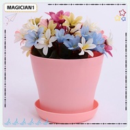 MAGICIAN1 Flowerpots with Tray Home&amp;Living Resin Plastic Gardening Tools Multicolor for Succulent Pots Tray