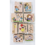 {Penny Black Out Of Print Classic Cute Zoo Bear Jerry Mouse Sheep Baa Cat Giraffe Monkey Maple Seal 