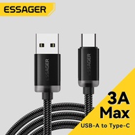 Essager 3A Fast Charging USB A to Type C Cable QC3.0 Fast Charge Cables USB A-C Data Cord For iPhone