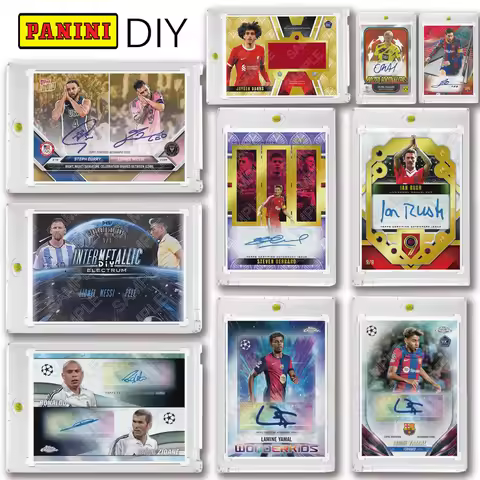 PANINI DIY Zinedine Zidane Yamal Messi Chelsea Steven Gerrard De Bruyne Cristiano Ronaldo Signature 