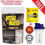 Mass Gainer Halal – Vital Mass 1kg/2.2lbs 0g Sugar with Whey Isolate & Tribulus – Fast Weight and Le