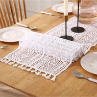 Table Runner Tablecloth Tablecloth Cotton Table Runner Crochet Embroidered Table Runner Decorative C