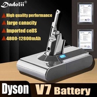 2024 New Dyson V7 Battery 21.6V 12800Mah Li-Lon Rechargeable Battery For Dyson V7 Battery Animal Pro