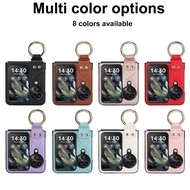 Aesthetic Bumper Casing for OPPO Find N3 Flip N2 Flip Elegant N3Flip N2Flip With Ring Holder Phone C