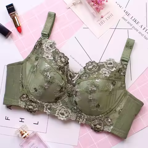 Women Push Up Plus Size B C D E F G H Cup Bra Brassiere Underwear Bust 34 36 38 40 42 44 46 48 Large