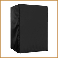 Outdoor Refrigerator Cover Zipper Waterproof Upright Freezer Cover Fridge Protective Supplies Black 