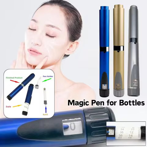 Portable Adjustable Dose Magic Pen Multi Color Metal Skincare Infusion Pen Precise Metering Beauty S