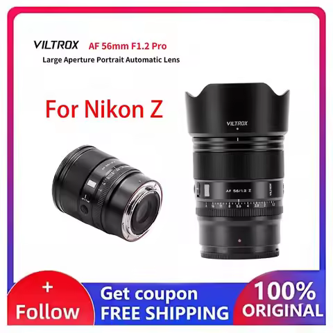 VILTROX 56mm F1.2 Pro Z, AF 56mm f/1.2 Z for Nikon Z-Mount, F1.2 Large Aperture Portrait Lens