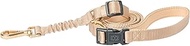 The DOGISTRY - City Dog Leash - Dune - Award-Winning Adjustable Hands-Free Design - Luxe Gold Hardwa