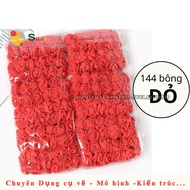 Bông Hoa Hồng Xốp Mini 2cm Thích hợp Trang Trí  tiệc  gấu hoa  vòng hoa đội đầu  Trang Trí  decor [ 