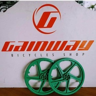 2X GAINWAY OBK 20" BMX Tuff Wheel 5 Spoke Rim SR20OBK