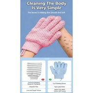 Bath Scrub Glove/5 Finger Exfoliating Shower Glove/Adults/Shower Bath【Deep Scrub】