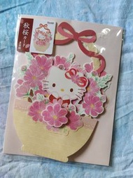日本Hello Kitty 蝴蝶絲帶立體萬用卡 生日卡