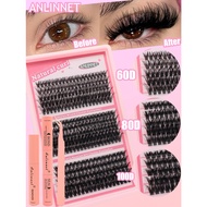 Eyelash Clusters Kit DIY Lash Extension Kit Lash Bond And Seal And Waterproof Eyelash With Tweezers