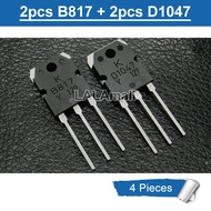 4pcs Original ( 2pcs D1047 +2pcs B817 ) 2SD1047 2SB817 KTD1047 KTB817 Audio Amplifier Power Transist