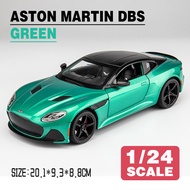 LEO 1:24 Aston Martin DBS Diecast โมเดล รถอัลลอยด์รถยนต์ของเล่นคอลเลกชันของขวัญสําหรับเด็กชายสาว ของ