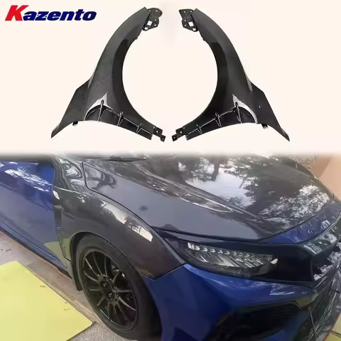 For Honda 10th Gen Civic 2015-2022 (FK7 FC Only) Vented Type Carbon Front Fenders