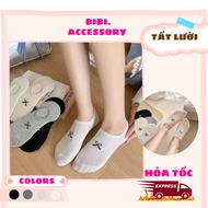Half Table Socks Lazy Socks Funny Socks Bow Pattern Thin Cool Summer Socks H071 BiBi.Accessory