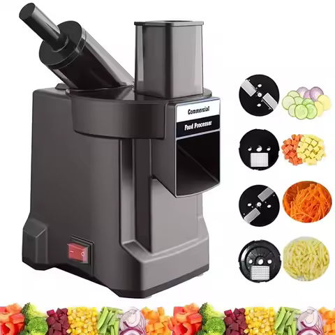 220V Vegetable Chopper Multifunctional Electric Cutting Machine Carrot Potato Cutter Slice Shred Dic