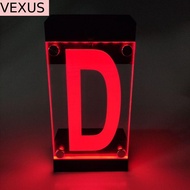 VEXUS Solar Powered House Number Sign, Digit or Letters IP55 Waterproof RGB Color Address Light, Rem