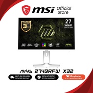 MSI MAG 274QRFW X32 – 27" QHD Rapid IPS 320Hz – 0.5ms – G-SYNC Gaming Monitor