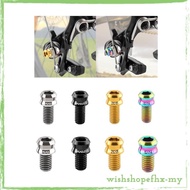 [WishshopefhxMY] Titanium Alloy Bike Stem Bolts Bike Stem Screw Portable Accessory