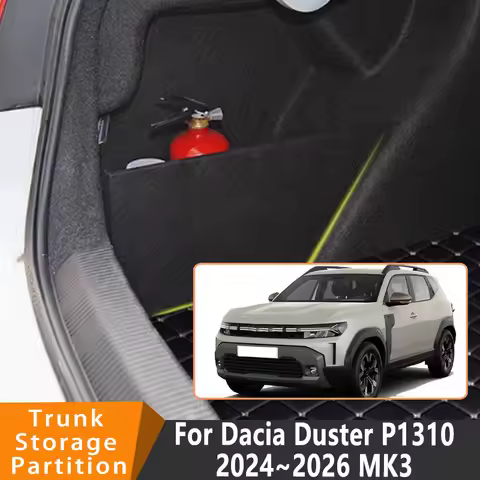 Auto Accessories For Dacia Duster P1310 2024~2026 Car Organizer Thickening Trunk Side Partition Trun