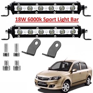 Saga FLX Daylight Fog Light Led Sport Light DRL Fog Lamp 6Led Light Bar Spotlight Lampu Kereta