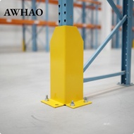 [AWHAO] Rack Guard Foot Bolt-down Warehouse Rack Guard with Mounting Base Warehouse Corner Protector