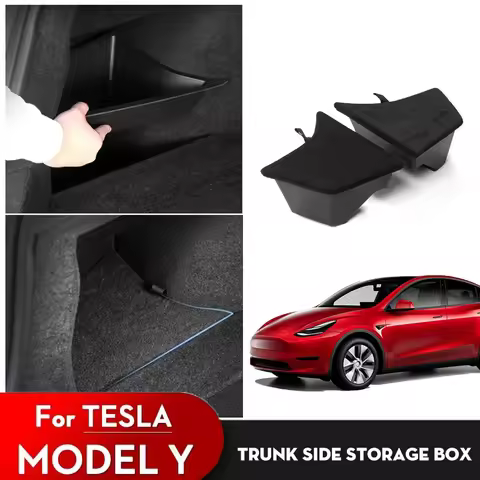 Rear Trunk Side Organizer Storage Box For Tesla Model 3 Highland 2024 Waterproof Odorless Side Stora