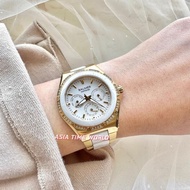 BALMER | 7885M GP-1 Elegance Sapphire Women Watch with White Dial Two Tone Colour White and Gold Stainless Steel Ceramic