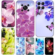 Case For Huawei y6 y7 2018 Honor 8A 8S Prime play 3e Phone Cover Soft Silicon Beautiful orchids flower