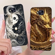For Asus ZenFone 4 Selfie ZD553KL Case X00LD Luxury Dragon Soft Silicone Black Cover For ZenFone 4 S
