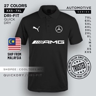Novel F169 [MICROFIBER] POLO MERCEDES-BENZ AMG PETRONAS HORIZONTAL TSHIRT BAJU MERC F1 A B C E S M G