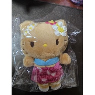Sanrio Tanned Hello Kitty Plush Mascot Keychain Tokonatsu Vacation Series New Authentic 1