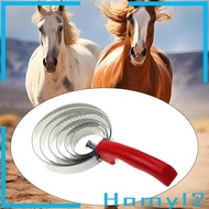 [HOMYL2] Reversible Curly Comb, Horse Shedding Blade, Professional Grooming Tool for Horses