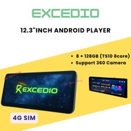 Excedio 12.3”inch 360cam 8core Prossor 8G Ram+128GB / 4G Ram + 64GB Performance Spec Car Android Pla