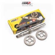 FASSTEK GEAR 1ST SET 14/34T 33T Shaft 6speed pnp Yamaha Y15ZR / LC5S /FZ150i