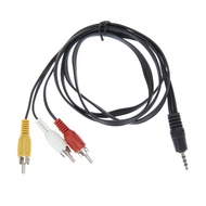 3.5mm Jack To 3 RCA Adapter Cable 1.2m/4ft Audio Video AV Converter Male To Male Music Stereo Adapter Cable Audio 3 Standards for TV Sound Speakers
