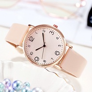 Ladies Watch Waterproof Quartz Watch Leather Strap Fashion Simple Ladies Watch Ultra Thin Case Watch