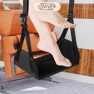 [Loviver] Foot Rest Hammock Under Desk Chair Leg Cushion Airplane Travel Accessories for Work Bus Tr